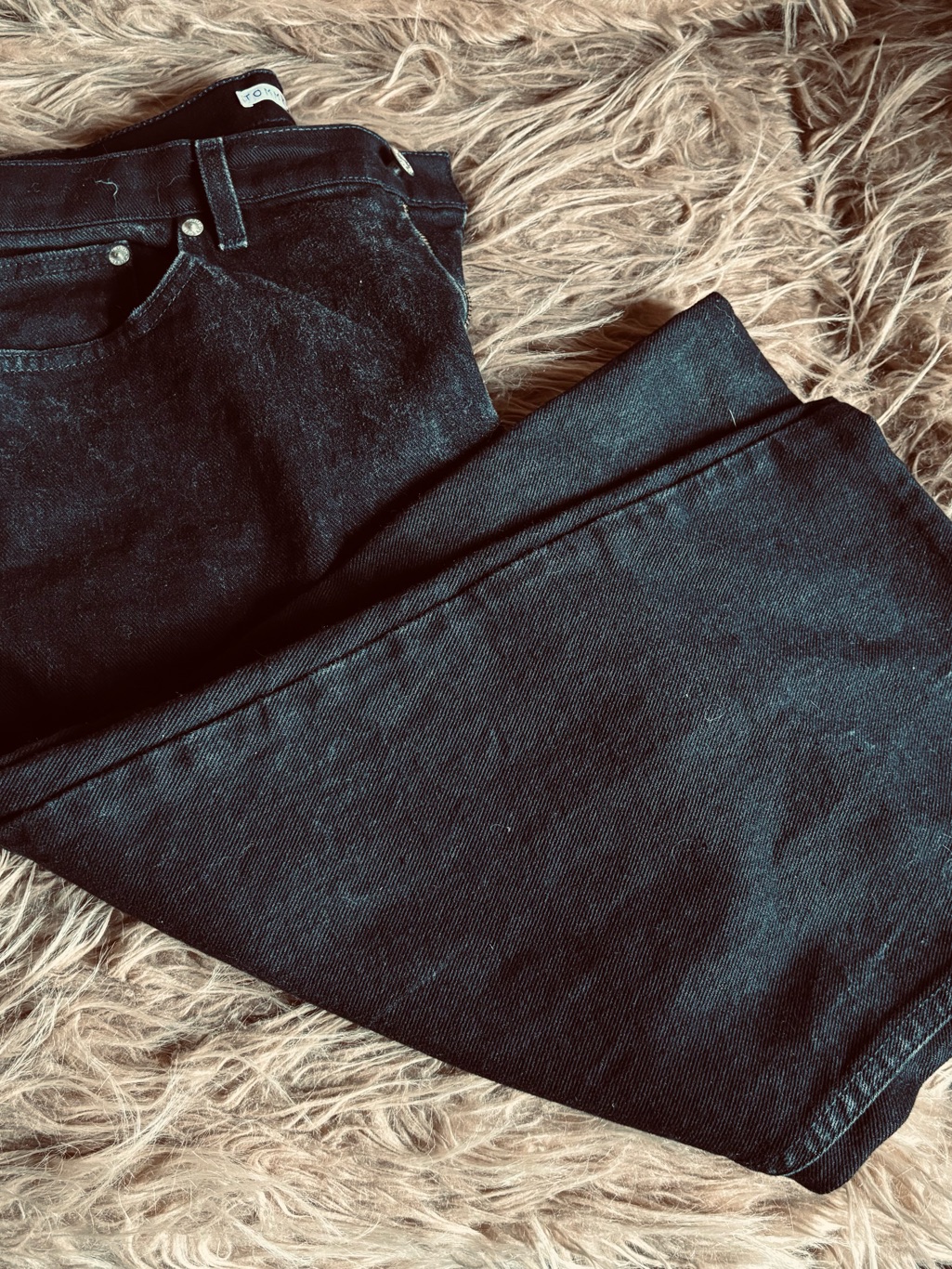 Black Tommy Hilfiger Jean Capri Shorts Waist 34” Pre Owned
